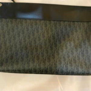 Dior clutch for men or unisex gray and black color